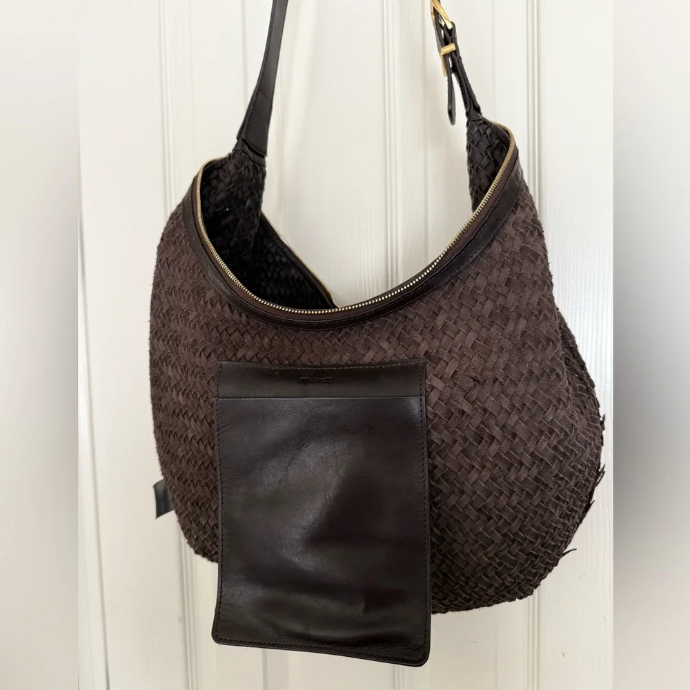 Madewell The Essential Curve Shoulder Bag - Dark Brown - Picture 11 of 14